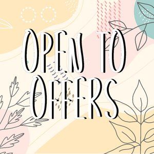 Like an item but not the price? Send me an offer!